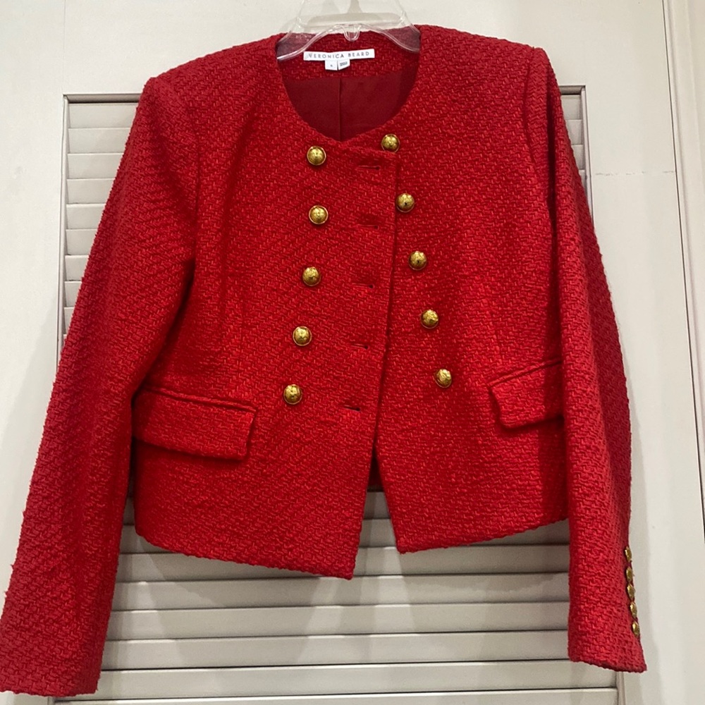 Veronica Beard Bentley Jacket Red
